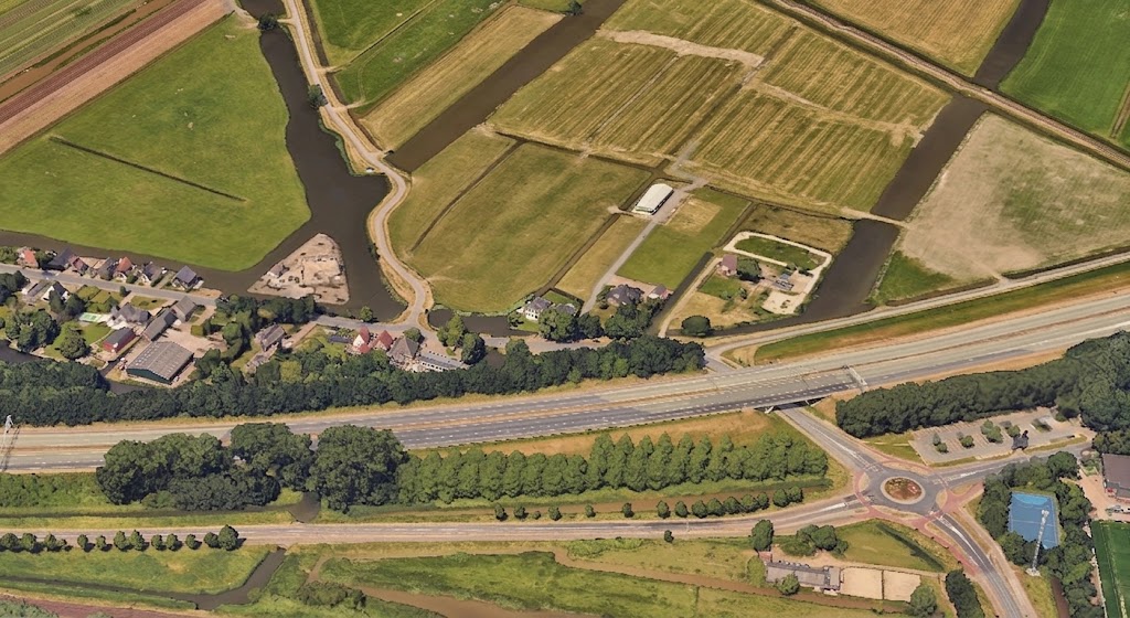Gasverdeelstation op een perceel in Hoorn dat onderdeel is van een voorgenomen grondruil.