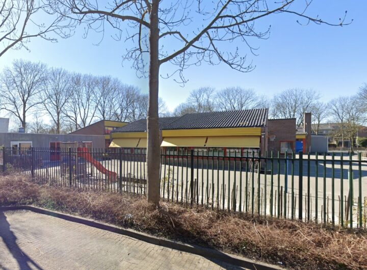 Het voormalige schoolgebouw aan de Marketentster 4/5 dat dient als tijdelijke locatie.