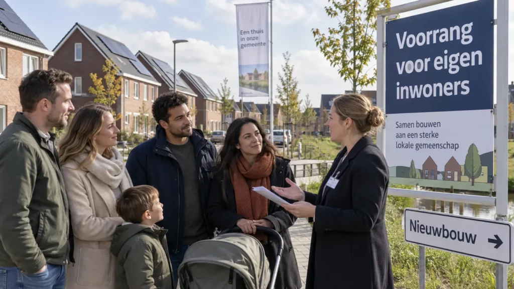 Nieuwbouwwoningen waarbij gemeenten eigen inwoners voorrang willen geven