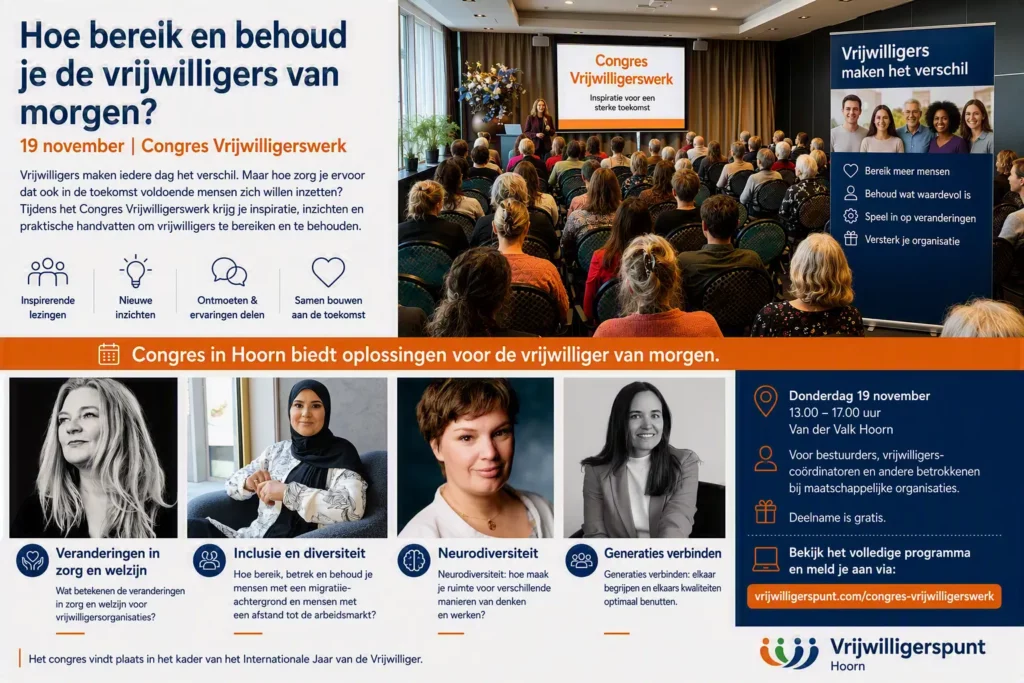 Vrijwilligers vormen een onmisbare schakel binnen talloze organisaties. (Afbeelding gemaakt met AI-247)