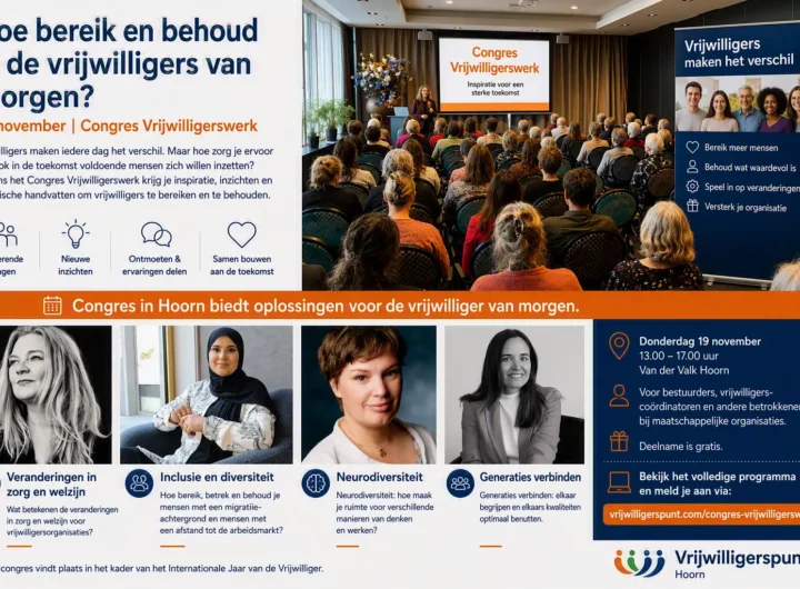 Vrijwilligers vormen een onmisbare schakel binnen talloze organisaties. (Afbeelding gemaakt met AI-247)