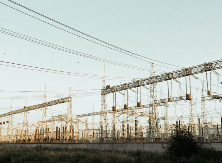 iron poles in sunlight