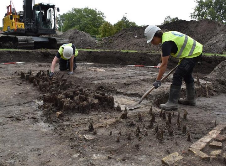 Archeologen vinden funderingen van oude oliemolen bij Pelmolenpad.