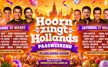 Hoorn Zingt Hollands organiseert op 26 en 27 maart 2027 een tweedaags paasfestival op het Pelmolenpad in Hoorn met optredens van Jan Smit, Tino Martin, Frans Bauer en andere Nederlandse artiesten.