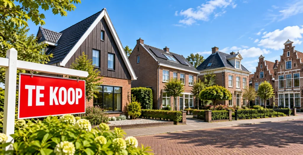 Koopwoningen in de gemeente Hoorn, waar de gemiddelde verkoopprijs sinds 2010 meer dan verdubbelde en luxe woningen boven een miljoen euro worden aangeboden.