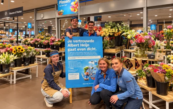 Albert Heijn aan de Van Dedemstraat in Hoorn sluit tijdelijk voor een grondige verbouwing van de supermarkt.