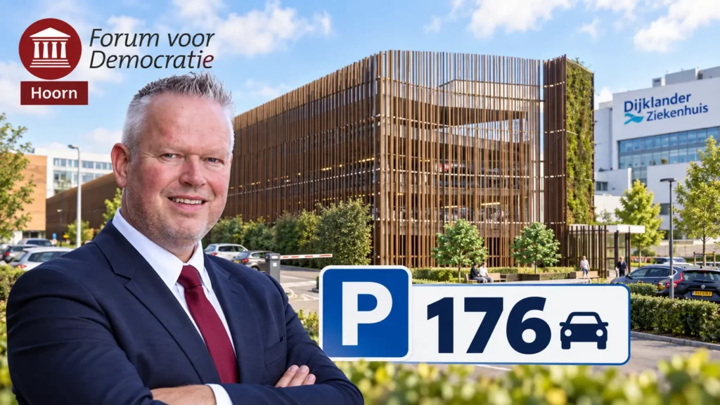 FvD Hoorn stelt vragen over de uitbreiding van de parkeergarage bij het Dijklander Ziekenhuis met 176 parkeerplaatsen.
