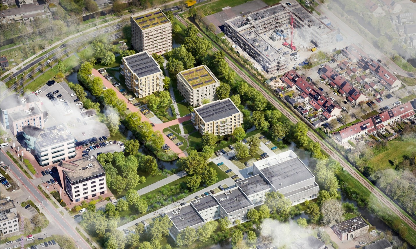Locatie Oude Hockeyvelden in Hoorn waar woningcorporatie Intermaris 80 sociale huurappartementen gaat realiseren.
