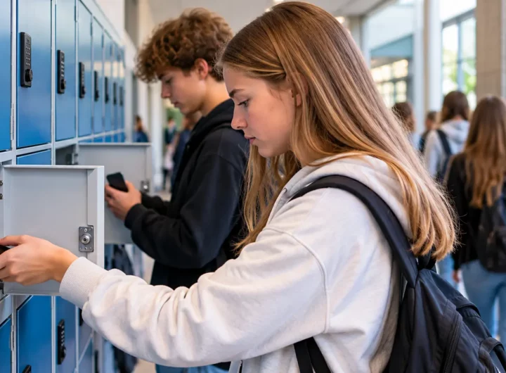 Leerlingen bergen mobiele telefoons op tijdens schooldag vanwege nieuwe telefoonnorm vanaf 2027