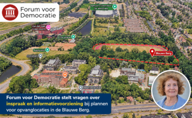 Omgeving van de Blauwe Berg in Hoorn waarover Forum voor Democratie vragen heeft gesteld over inspraak en informatievoorziening aan omwonenden bij plannen voor opvanglocaties.