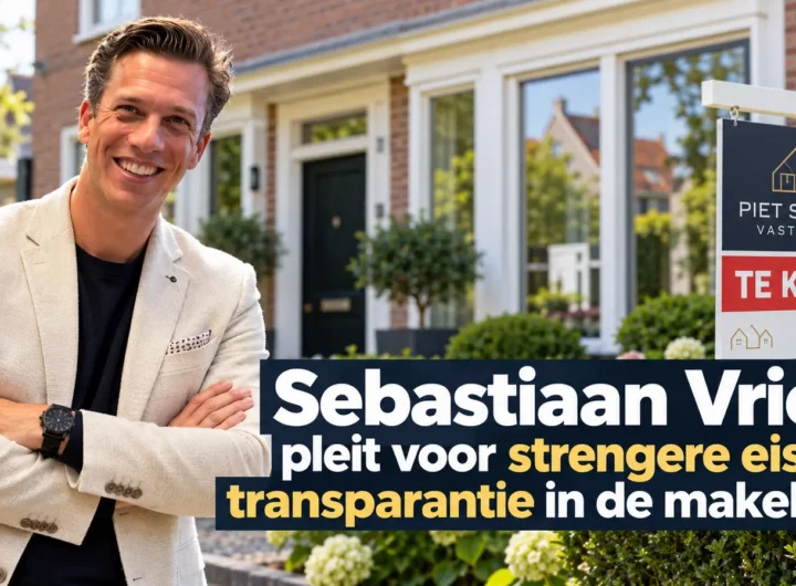 Sebastiaan Vriend van Piet Swart Vastgoed pleit voor strengere eisen en transparantie in de makelaardij.