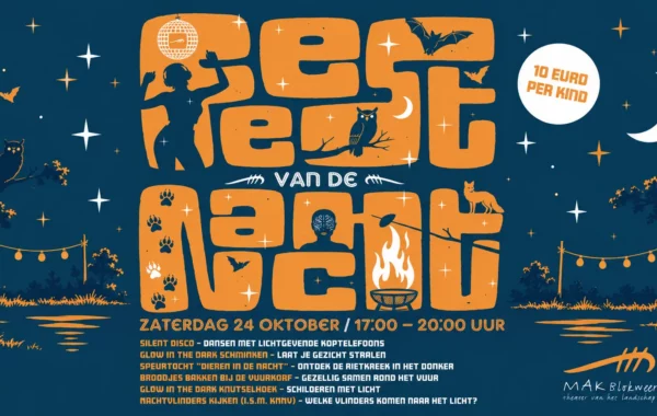 MAK Blokweer in Blokker organiseert het Feest van de Nacht voor kinderen en een biologische markt met duurzame producten.